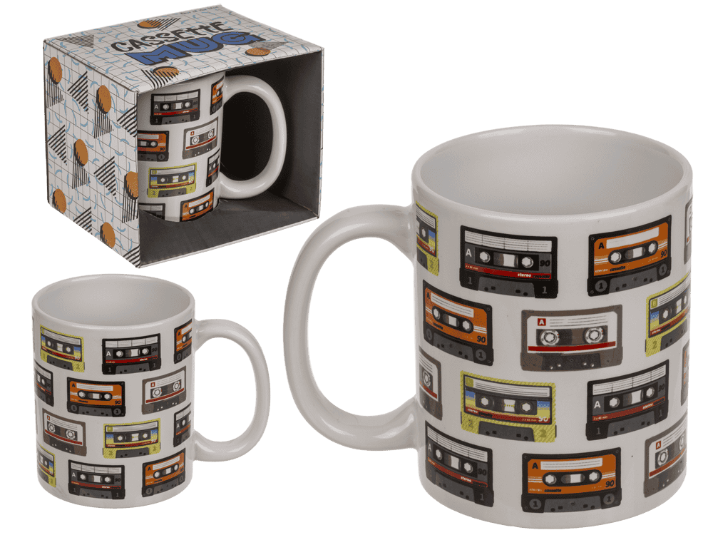 Mug, Cassettes,  stoneware, 8 x 10 cm,