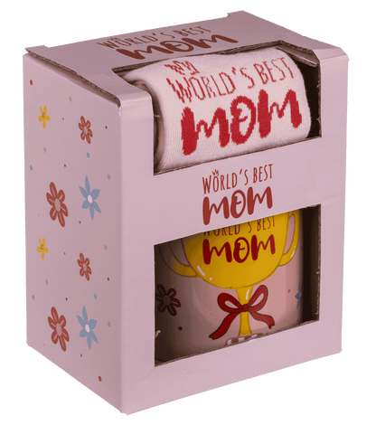 Gift set, World's Best Mom, Mug and socks,