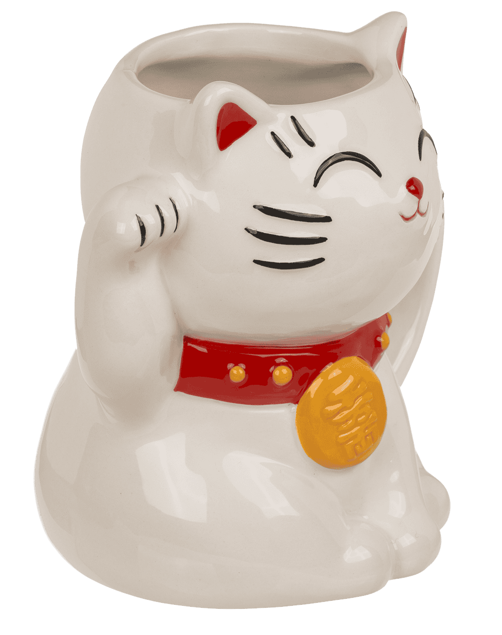 Ceramic mug, Lucky Cat, material: dolomite,