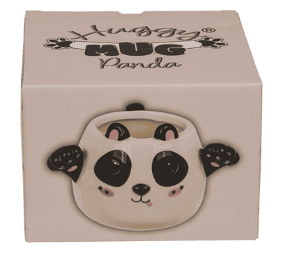 Mug, Huggy Mug, Panda, dolomite, 15 x 10 cm,