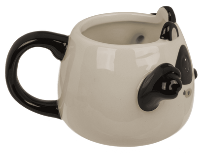 Mug, Huggy Mug, Panda, dolomite, 15 x 10 cm,