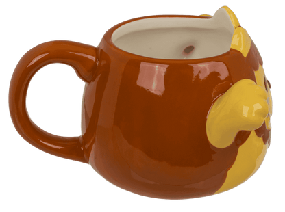 Mug, Huggy Mug, Lion, dolomite, 15 x 10 cm,