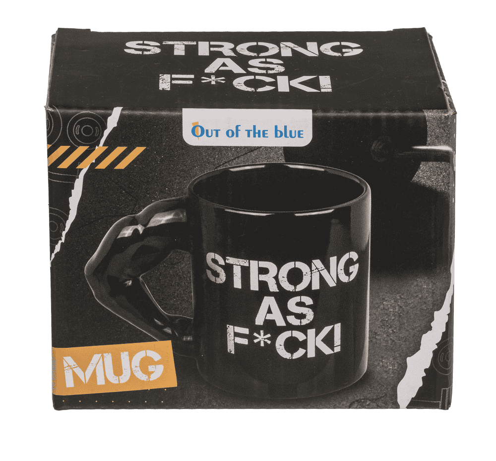 Mug, Strong as F*CK, stoneware,
