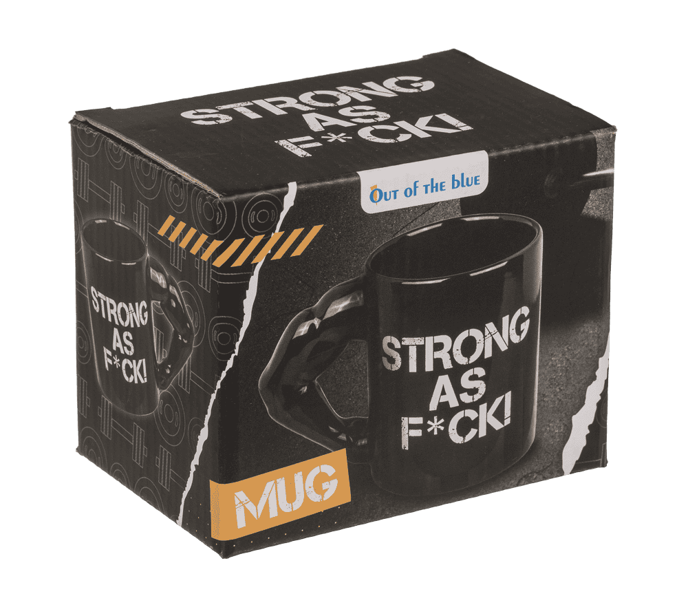 Mug, Strong as F*CK, stoneware,