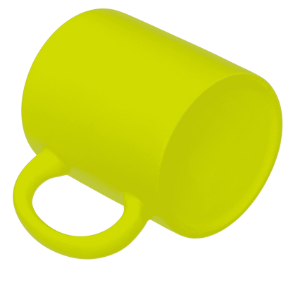 Mug, Neon Yellow, made of stoneware, 9 x 8.5 cm,