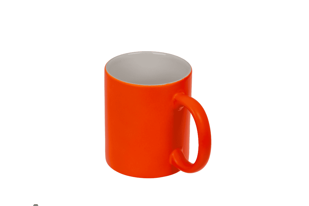 Mug, Neon Orange, made of stoneware, 9 x 8.5 cm,