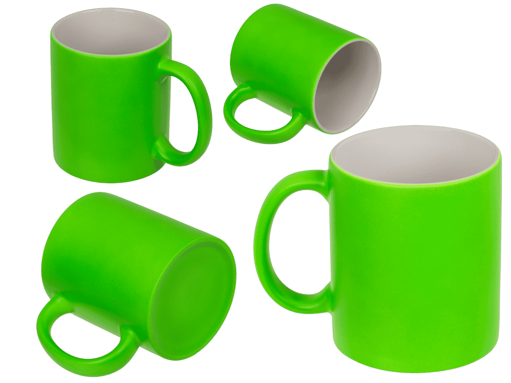Mug, Neon Green, made of stoneware, 9 x 8.5 cm,