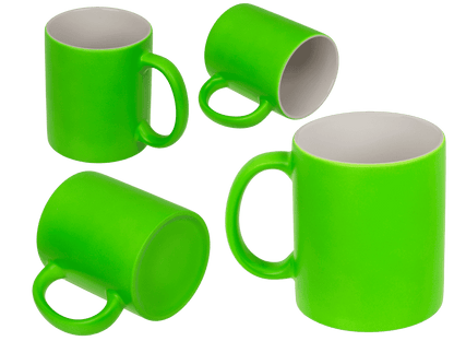Mug, Neon Green, made of stoneware, 9 x 8.5 cm,