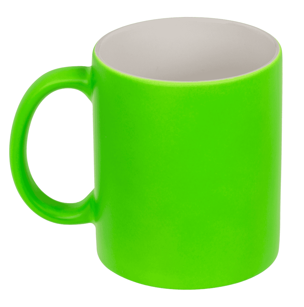 Mug, Neon Green, made of stoneware, 9 x 8.5 cm,