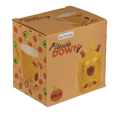 Mug, Capybara, upside down, 12 x 14 cm,