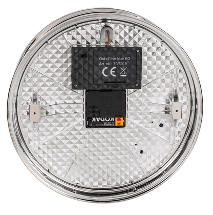 Rim clock with blue LED,