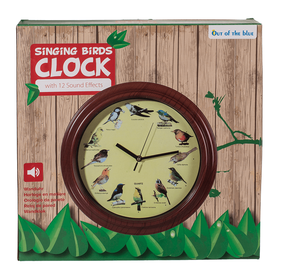 Wall Clock with bird sound,