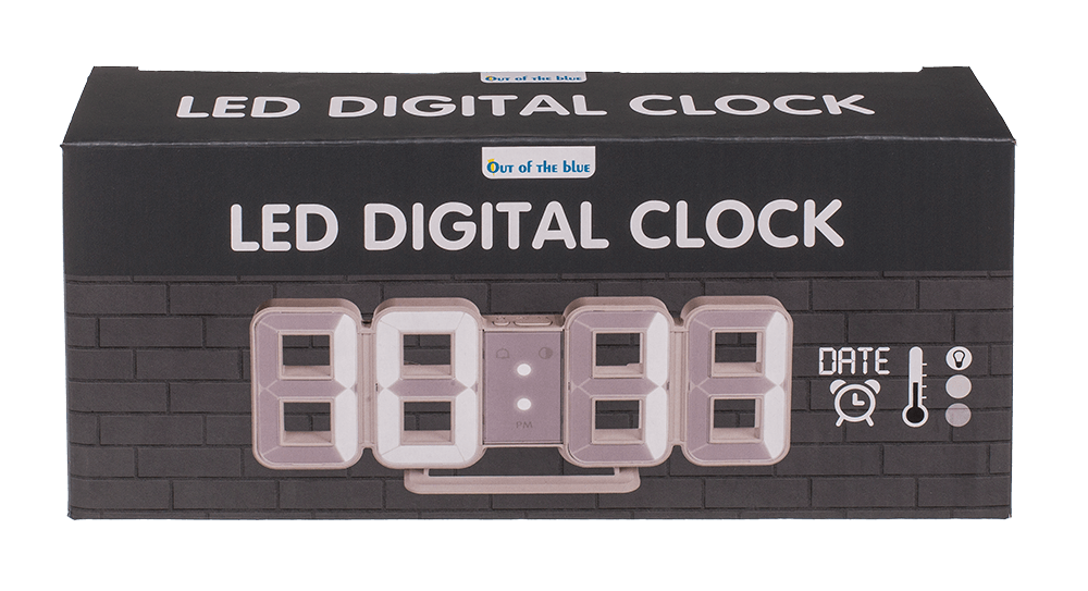 LED digital clock with alarm function,