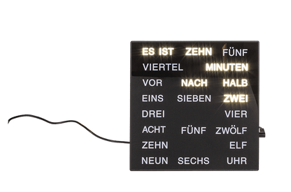 Clock with German words