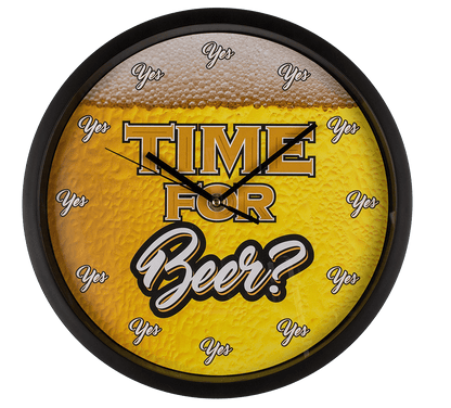 Wall clock, Time for Beer, D: ca. 29 cm,