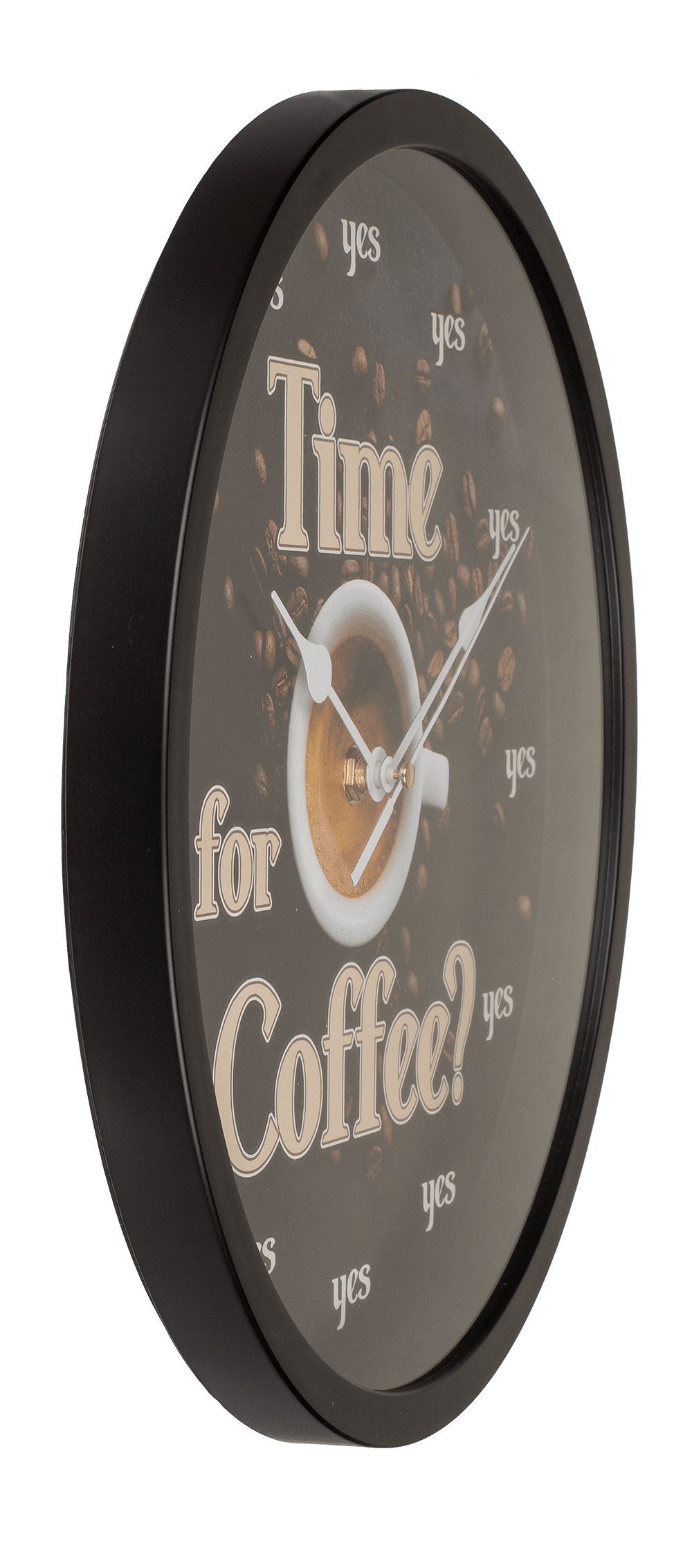 Wall clock, Time for Coffee, D: ca. 29 cm,