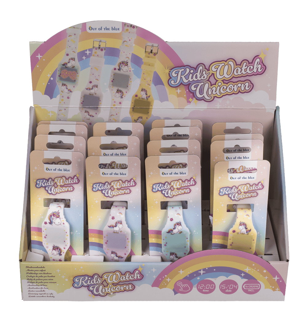 Kids watch, unicorn, with LED display,