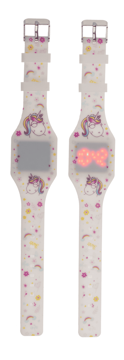 Kids watch, unicorn, with LED display,