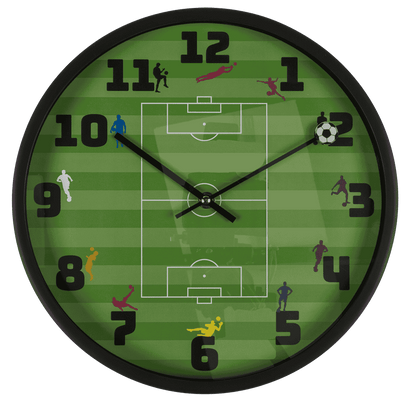 Wall clock, Football, 30 x 30 x 4,5 cm,