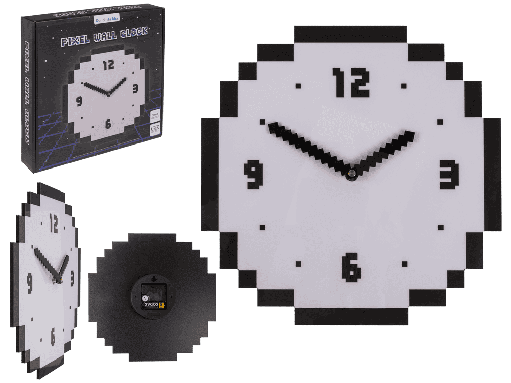 Wall clock, Pixel, 30 x 30 cm,
