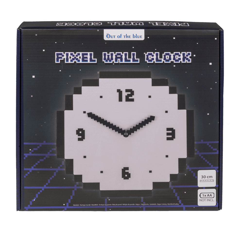 Wall clock, Pixel, 30 x 30 cm,