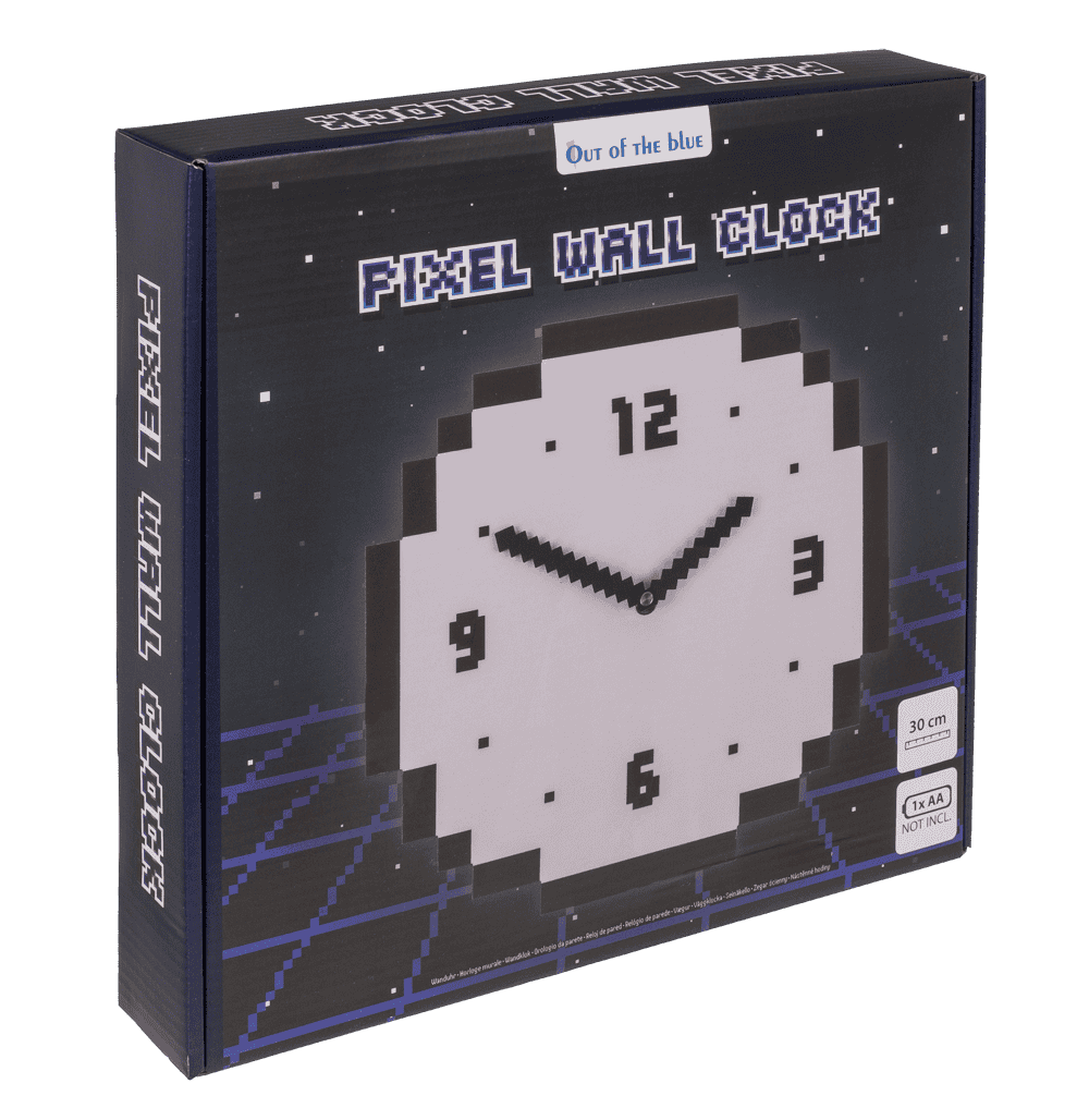 Wall clock, Pixel, 30 x 30 cm,
