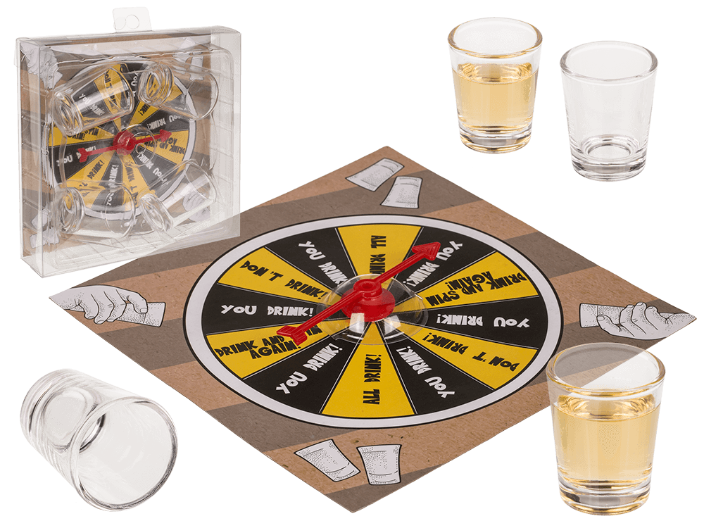 Drinking game, Shot spinner,