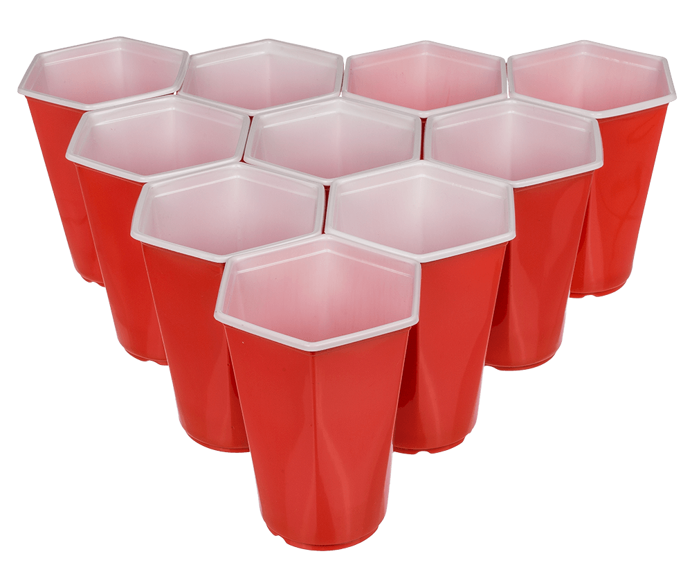 Drinking game, Hexagonal Beer Pong,