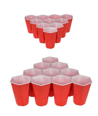 Drinking game, Hexagonal Beer Pong,