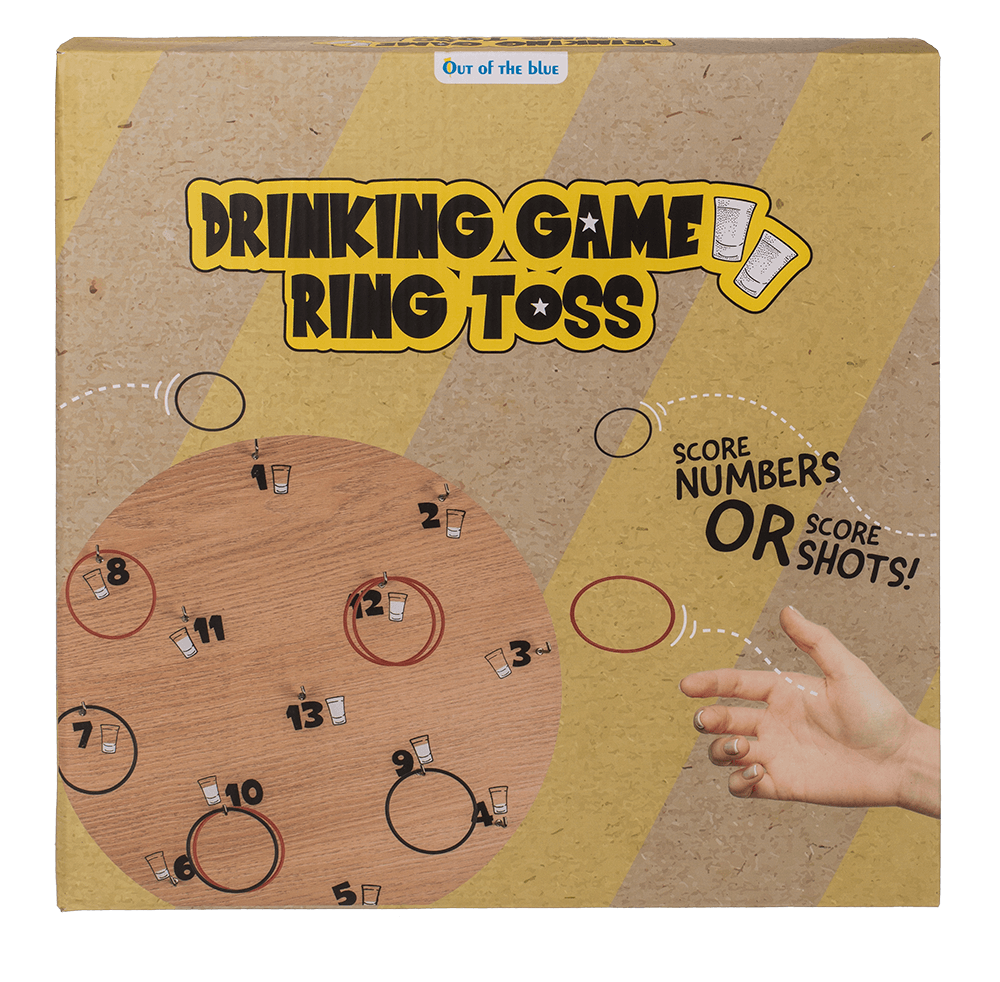 Drinking game, Ring Toss Game, approx. 30 cm,
