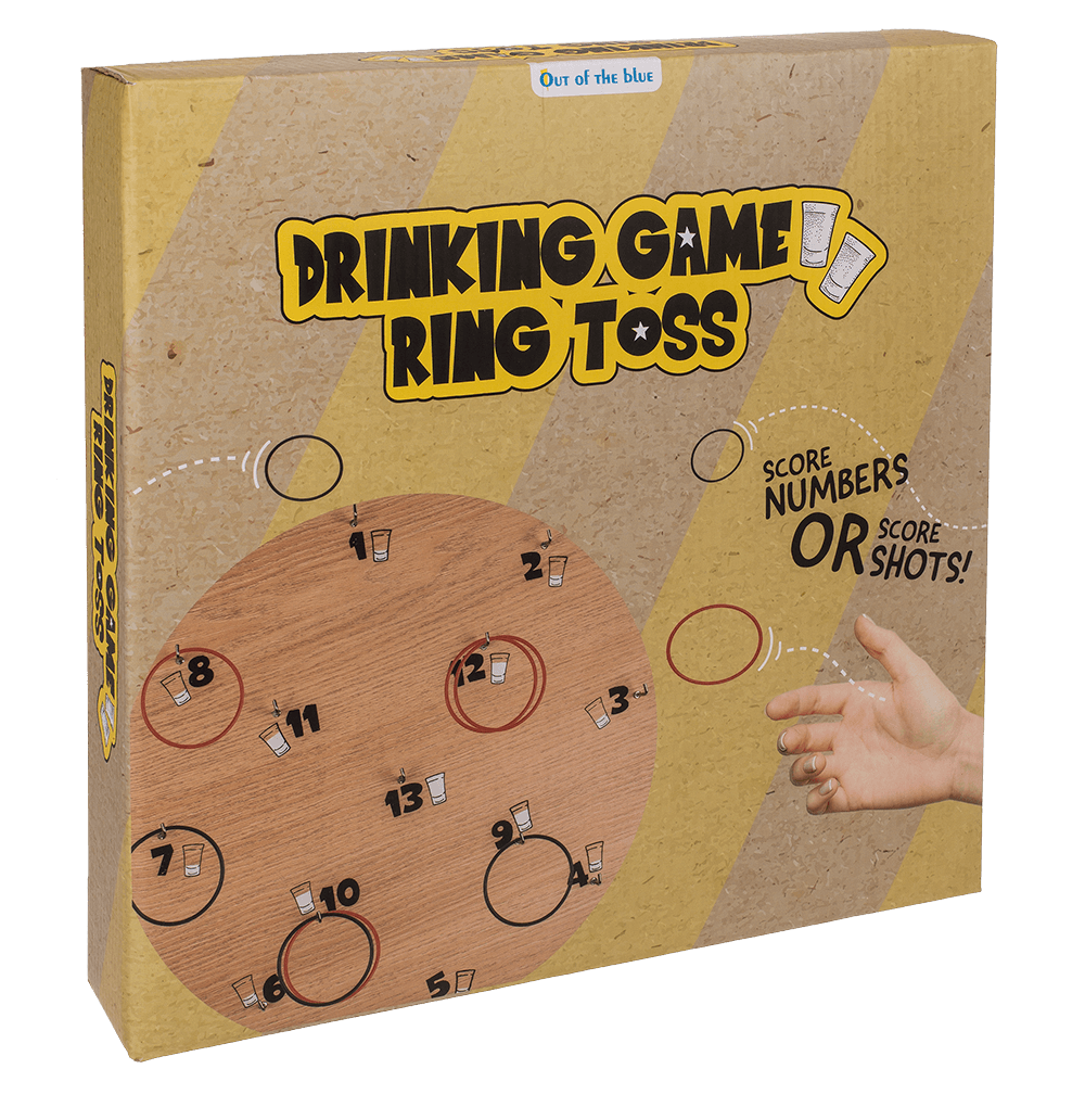 Drinking game, Ring Toss Game, approx. 30 cm,