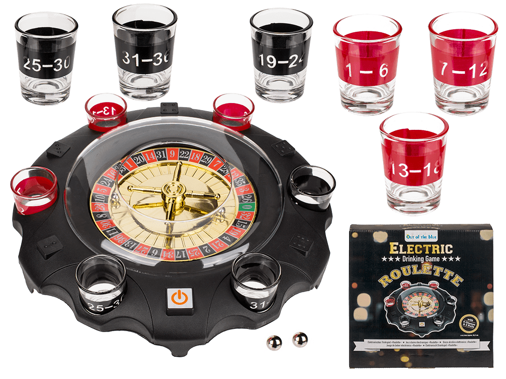 Electronic Drinking Game, Roulette with 6 glasses,