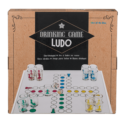 Ludo Drinking Game  with 16 glasses & 2 dices,