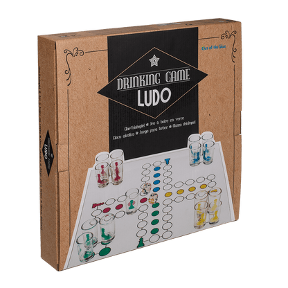 Ludo Drinking Game  with 16 glasses & 2 dices,