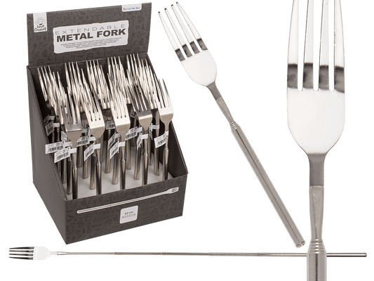 Extendable metal fork, Telescopic Fork,