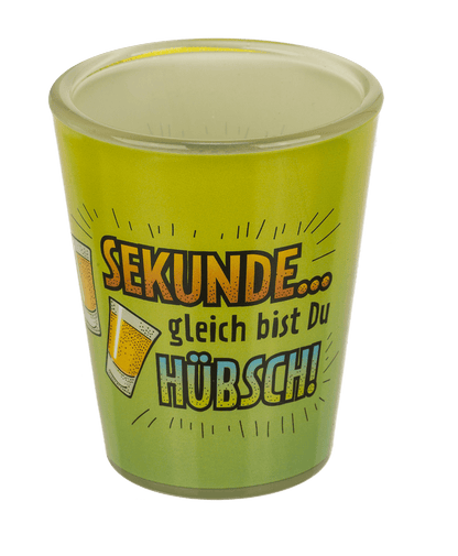 Shooter glasses, slogans,