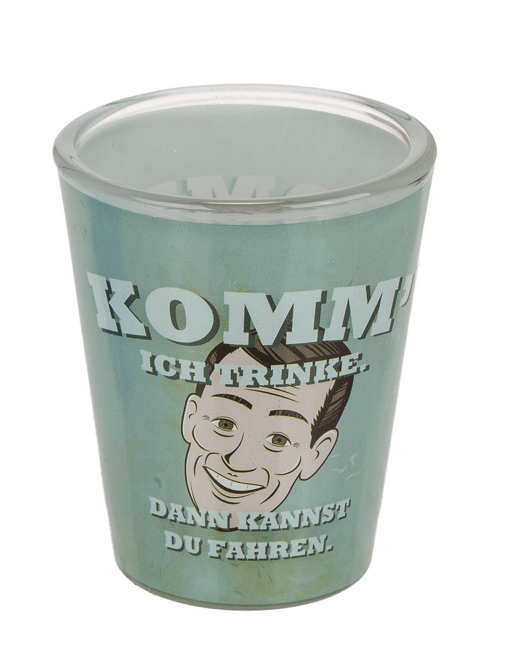 Shooter glasses, slogans,