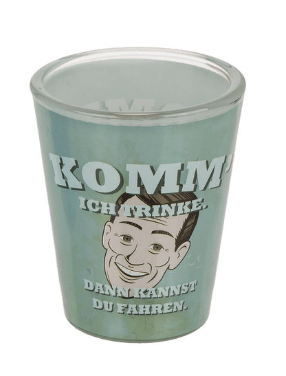 Shooter glasses, slogans,