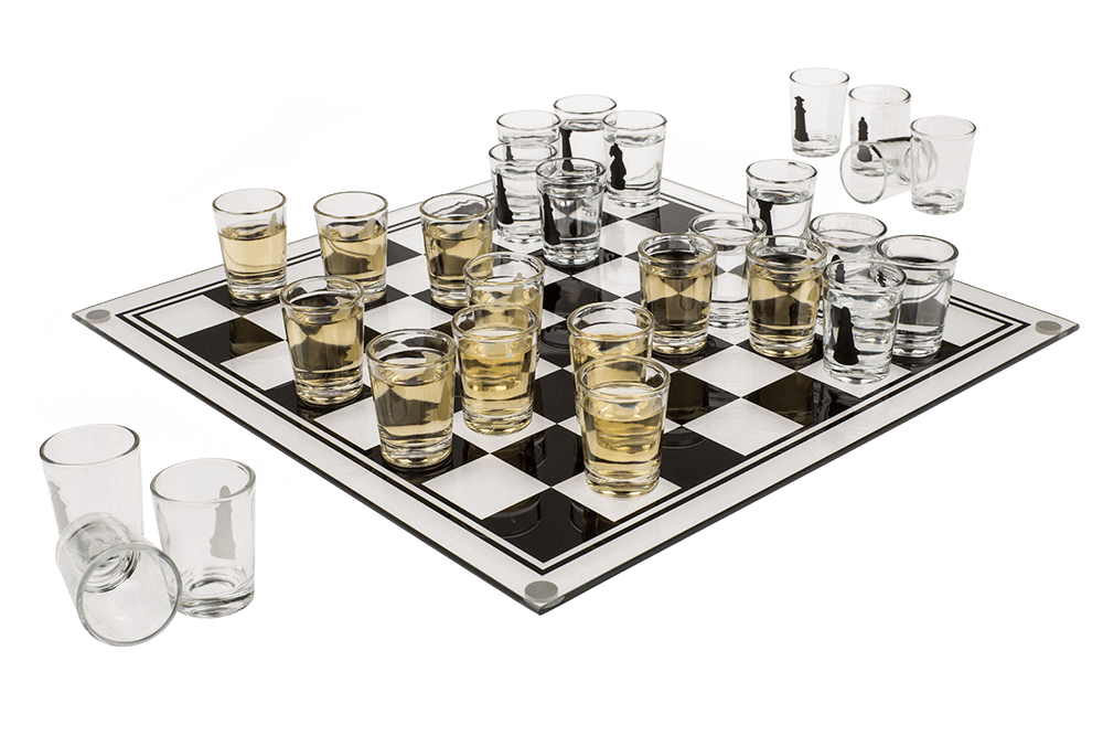 Glass drinking game, Chess