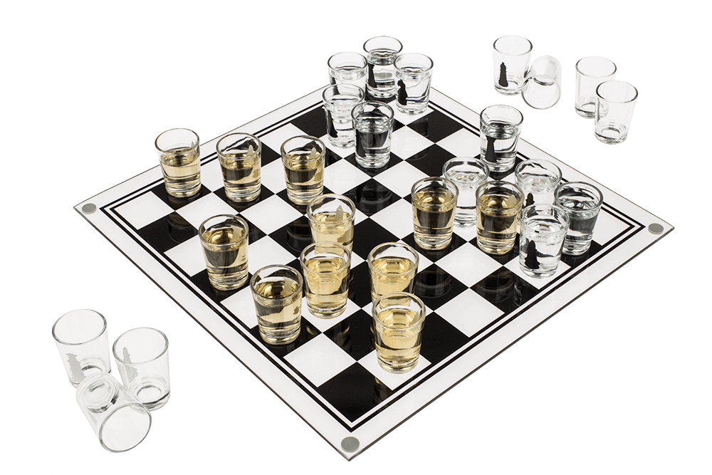 Glass drinking game, Chess