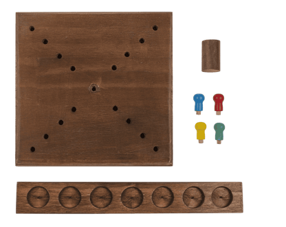 Wooden Ring Toss Drinking Game, Height: 32,5 cm,