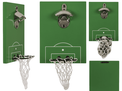 Metal bottle opener, Football pitch with goal,