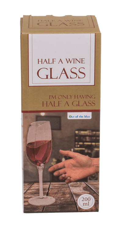 Half a Wine Glass, approx. 21 x 8 cm,
