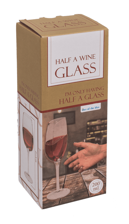 Half a Wine Glass, approx. 21 x 8 cm,