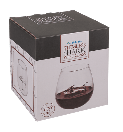 Stemless Wine Glass, Shark, approx. 7,5 x 10,5 cm,