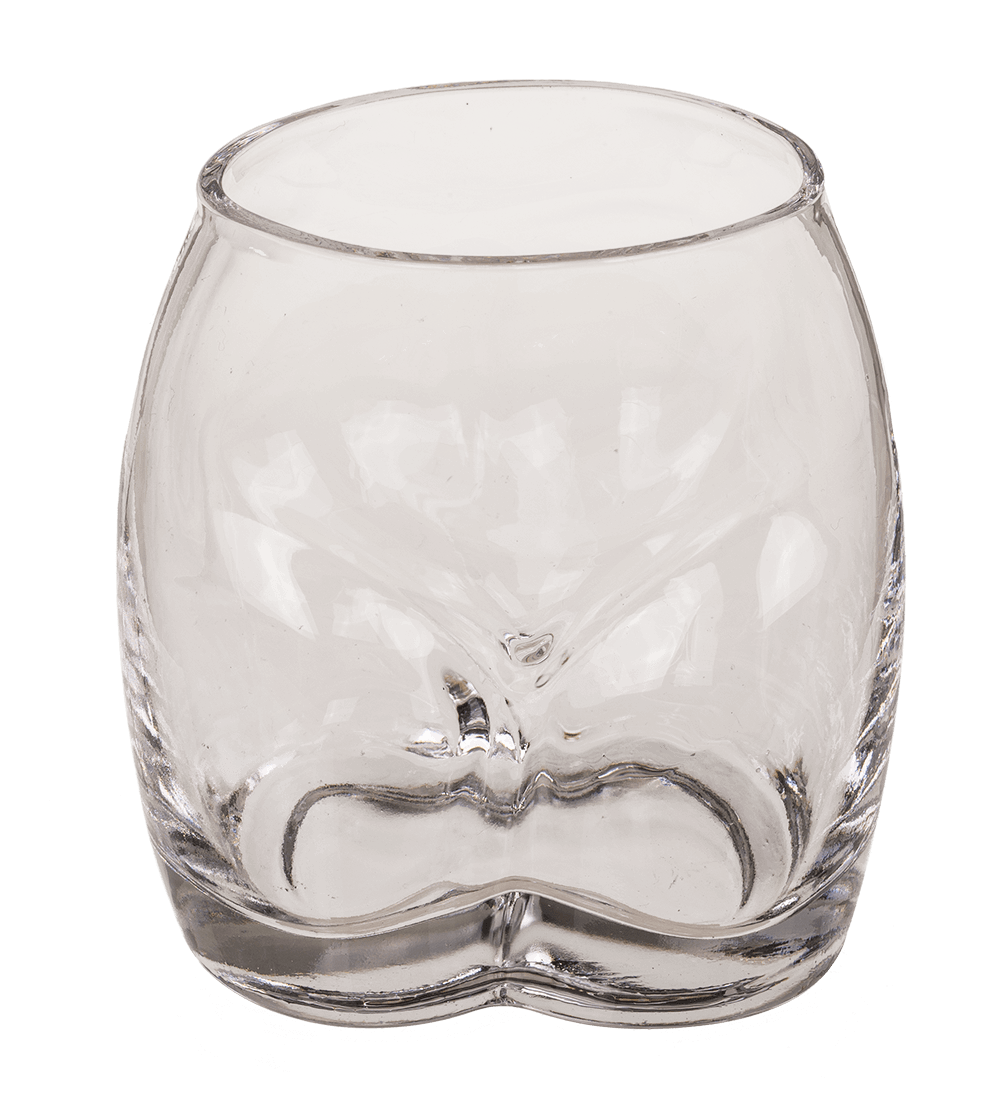 Dinking glass, Bottoms Up, approx. 7 x 5 x 9 cm,