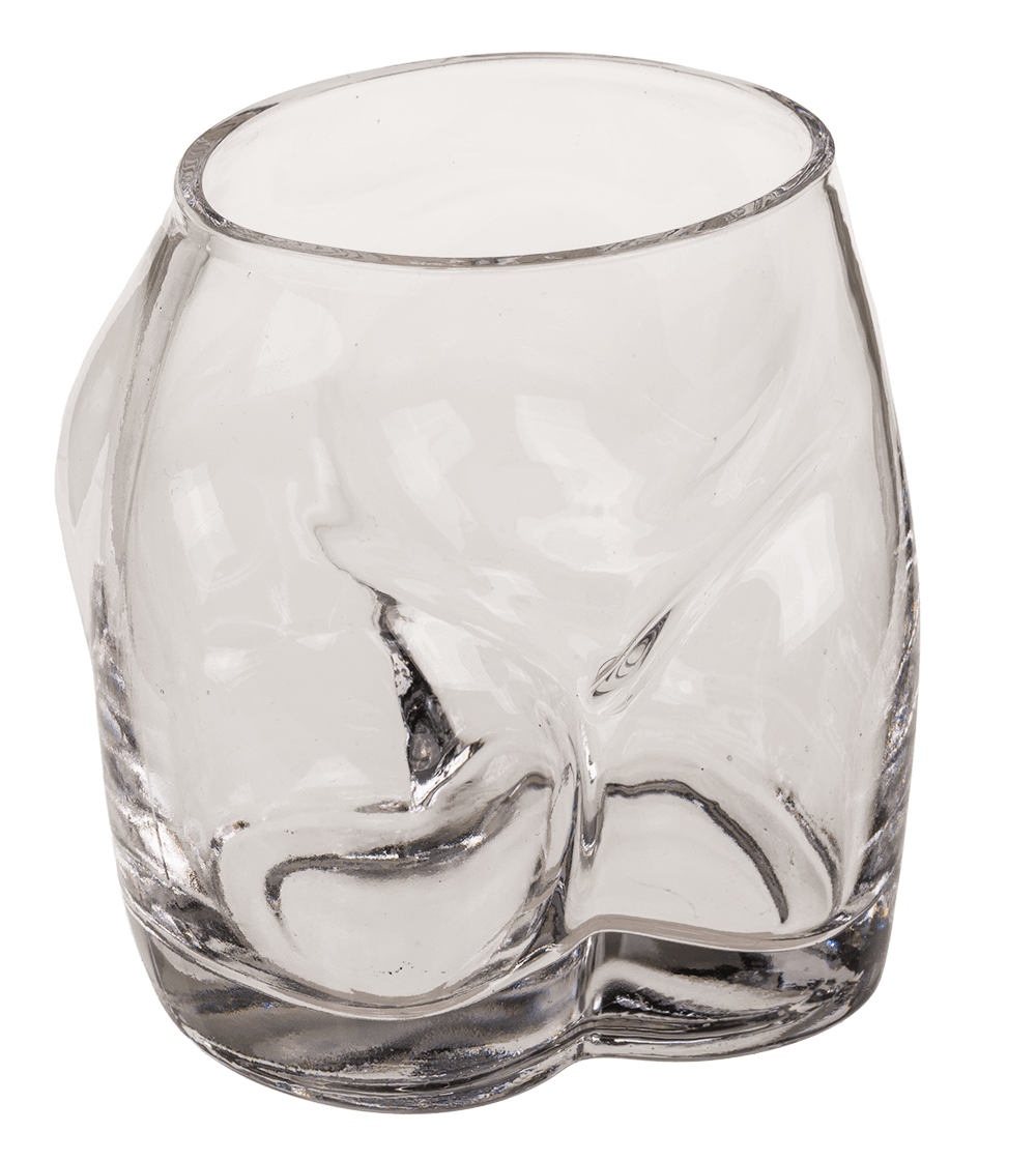 Dinking glass, Bottoms Up, approx. 7 x 5 x 9 cm,