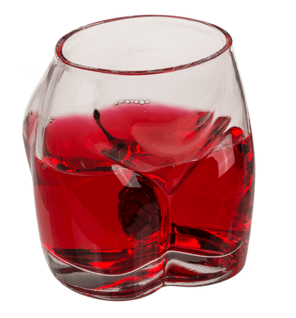 Dinking glass, Bottoms Up, approx. 7 x 5 x 9 cm,