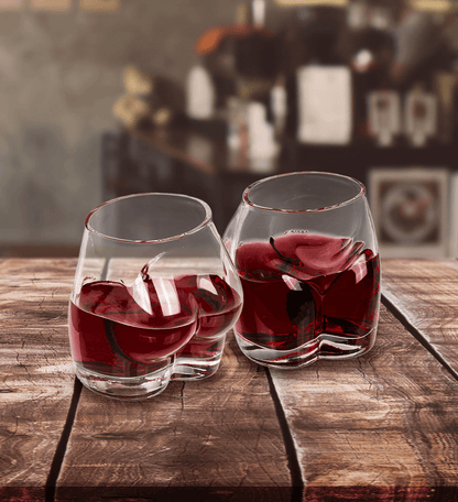 Dinking glass, Bottoms Up, approx. 7 x 5 x 9 cm,