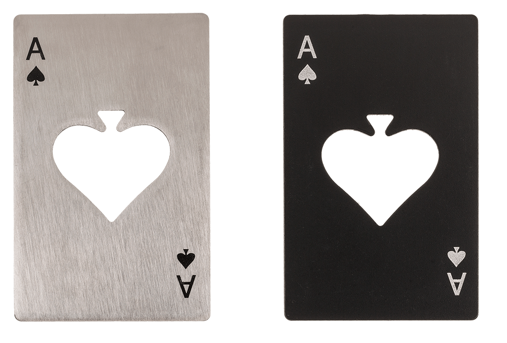 Metal bottle opener, Poker,